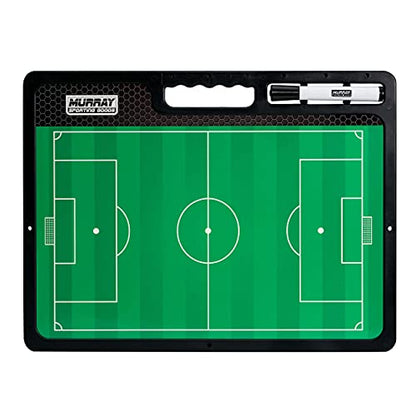Murray Sporting Goods Premium Coaches Clipboard | Double-Sided Dry Erase Marker Board for Basketball, Baseball, Soccer, Football, Hockey (Marker Included) - style: Soccer