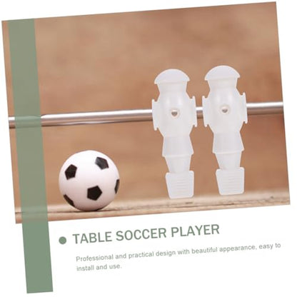 BESPORTBLE 5Pcs Foosball Table Football Players Replacement for Standard Rods Lightweight White Soccer Men Figures Easy to Install Foosball Supplies for Indoor Family Game Accessories