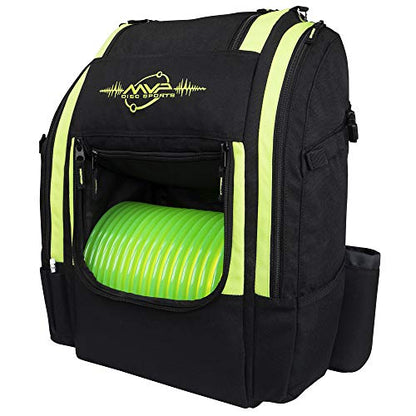MVP Disc Sports Voyager Lite Backpack Disc Golf Bag (Choose Your Favorite Color) - color: Lime