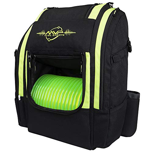 MVP Disc Sports Voyager Lite Backpack Disc Golf Bag (Choose Your Favorite Color) - color: Lime