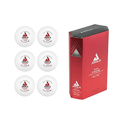 JOOLA Prime 3-Star ABS Balls - color: White, 6 Count, size: 6 Count (Pack of 1)