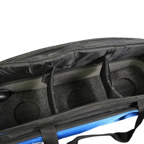 ELITE 3 Ball Slim Triple Tote Bowling Bag | Great for Tournaments and Travel | Rolling Bowling Bag With Wheels | Removable Shoe Compartment | Bowling Bags With USB Charging Port and Storage Pockets
