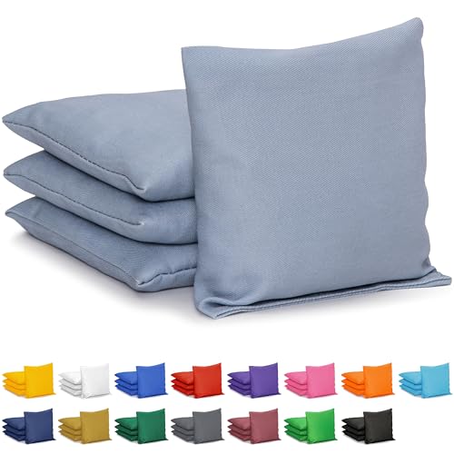 GoSports Classic Cornhole Bean Bags Set of 4-16 Colors Available - Regulation All Weather, Mix and Match - color: Gray