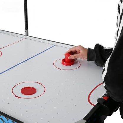 Air Hockey Table for Kids and Adults, 54" Large Arcade Game Table with LED Electronic Scoring & Powerful Motor, Full Size Game Room Table