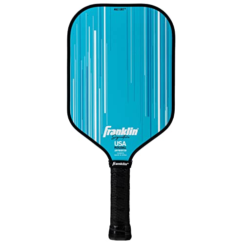 Franklin Sports Pro Pickleball Paddles - Signature Series Pro Pickleball Paddle with MaxGrit Surface - USA Pickleball (USAPA) Approved Tournament Pickleball Paddles - 13mm + 16mm Polypropylene Cores - color: Pro Player - Blue, size: 13mm