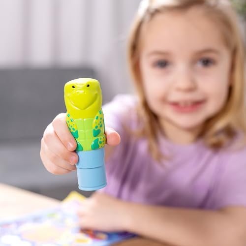 Melissa & Doug Sticker Wow!™ 24-Page Activity Pad and Sticker Stamper, 300 Stickers, Arts and Crafts Fidget Toy Collectible Character – Sea Turtle - for Kids Ages 3+ - FSC Certified - color: Sea Turtle, size: Single