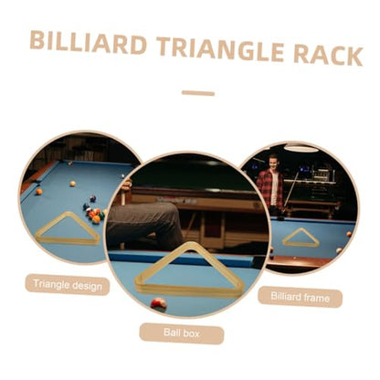 BESPORTBLE 2pcs Billiard Triangle Rack Heavy Duty Snooker Ball Holder for Optimal Game Setup Easy to Use Sturdy Wood Construction for Reliable Performance