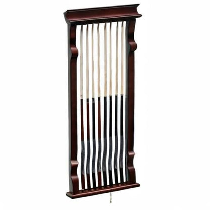 Hathaway Vintage Wall Billiard Pool Cue Rack