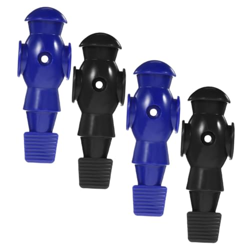 4Pcs Foosball Replacement Players for Table Soccer Game PP Resin Football Man Statues Smooth Surface Easy Install Fits Standard Rods Dark and Navy