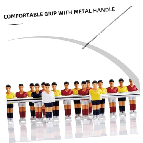 SUPVOX 2pcs Tabletop Foosball Table Parts Replacement Handles Soccer Machine Pole Iron Rod Construction Comfortable Grip for Game