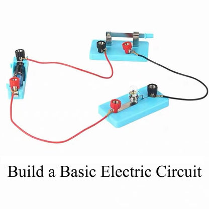 Kids Electric Circuit STEM Experiment Kit, Physics Learning Set for Series & Parallel Circuits, Teaching Supplies for Classroom & Homeschool Students