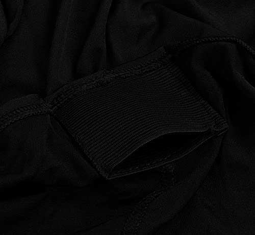 Utopia Kitchen Spandex Tablecloth 1 Pack [8FT, Black] Tight, Fitted, Washable and Wrinkle Resistant Stretch Rectangular Patio Table Cover for Event, Wedding, Banquet & Parties [96Lx30Wx30H Inch] - color: Black, size: 8 Feet - 1 Pack