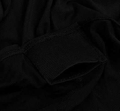 Utopia Kitchen Spandex Tablecloth 1 Pack [8FT, Black] Tight, Fitted, Washable and Wrinkle Resistant Stretch Rectangular Patio Table Cover for Event, Wedding, Banquet & Parties [96Lx30Wx30H Inch] - color: Black, size: 8 Feet - 1 Pack