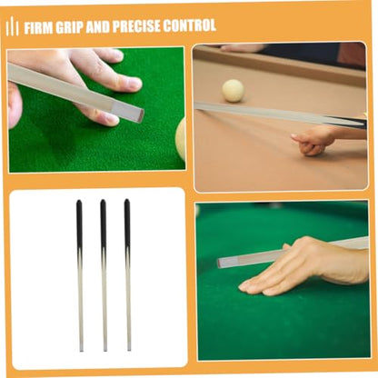 3Pcs Short Pool Cue Sticks Mini Billiard Cues for Wooden Design for Young Players Portable Billiards Accessory for Home and Outdoor Fun