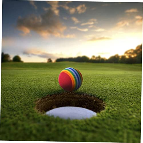 KICHOUSE 25pcs Rainbow Eva Training for Indoor Practice Soft Lightweight Flexible Design Safe for Use Around Furniture and Pets