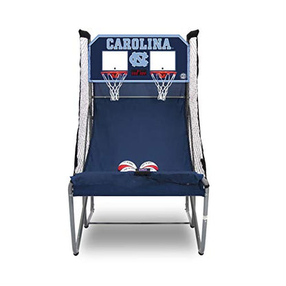 Pop-A-Shot - Home Dual Shot with NCAA Graphics l Sensor Scoring l 16 Game Modes l 7 Balls l Foldable Storage l for All NCAA Fans - style: North Carolina Tar Heels