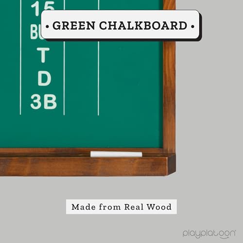 Play Platoon Dart Scoreboard & Darts Holder Wall Mount - Wood Score Board, Professional Darts Accessories, Dart Holder - size: 22 x 16 inch, style: Green Chalkboard