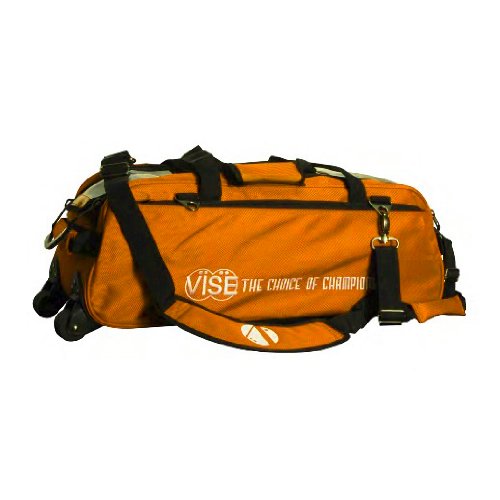 Vise Three Ball Tote Roller Bowling Bag - color: Orange