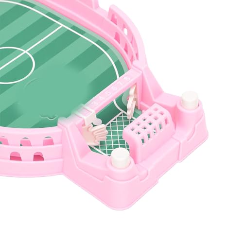 Success Soccer Game Board, Parent Child Interactive Foosball Tabletop, Mini Football Game for Kids Ages 3+ Years Old, Portable Travel Toy for Family Bonding - color: Pink