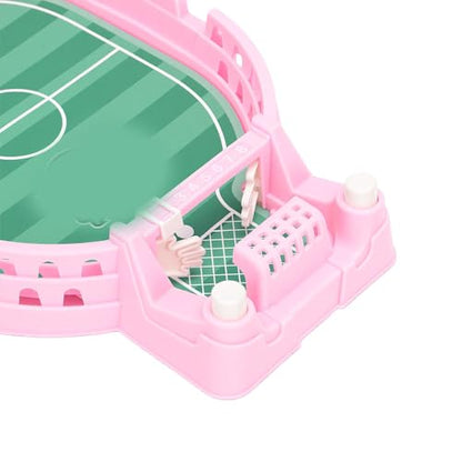 Success Soccer Game Board, Parent Child Interactive Foosball Tabletop, Mini Football Game for Kids Ages 3+ Years Old, Portable Travel Toy for Family Bonding - color: Pink