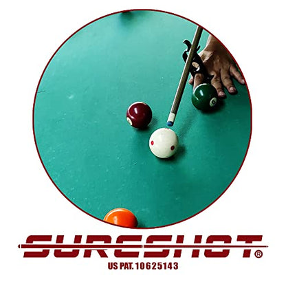 Sure Shot 3-Finger Billiard Mechanical Bridge for Billiards, Hand Held Pool Bridge, Billiards Pool Cue Accessory, The First Ever Handheld Snooker Accessory That Perfects Every Shot!