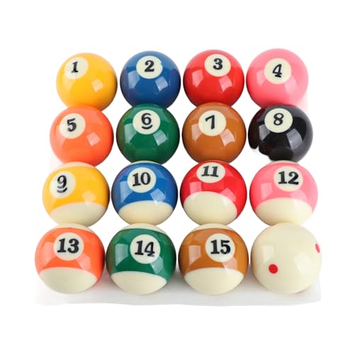 16pcs 57.2mm Standard Billiard Ball Set Professional Small Resin Pool Ball Set