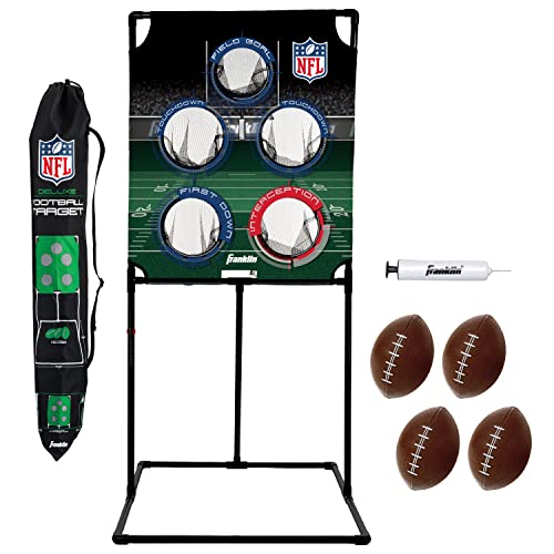 Franklin Sports Target Toss Games - Kids Football + Baseball Target Toss Games for Indoors + Outdoors - Fun Football + Baseball Throwing Games for Kids - Includes Targets + Mini Toy Balls - style: NFL Football