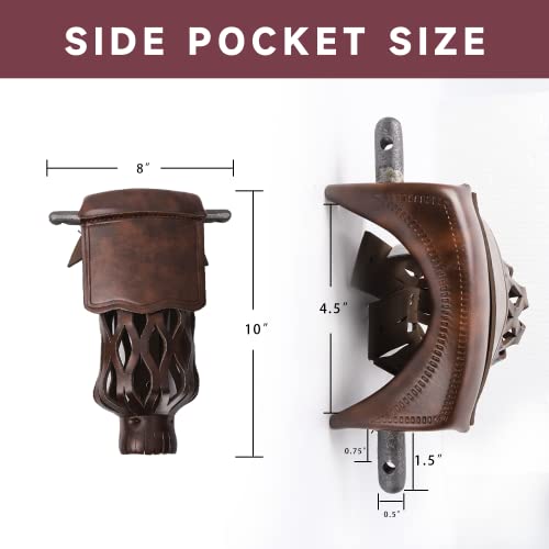 GSE Games & Sports Expert Set of 6 Heavy Duty PU Leather Billiard Pool Table Pockets, Billiard Pool Table Accessories (Several Colors & Styles Available) - color: Walnut - Smooth
