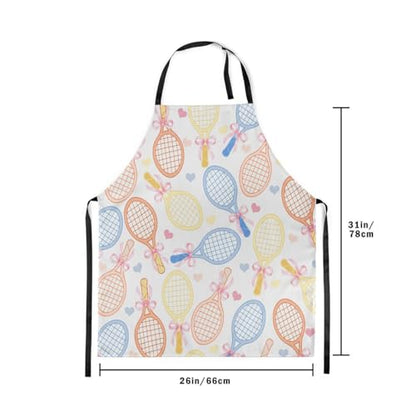 Castle Fairy Boy Soccer Kitchen Apron - color: Colorful Tennis