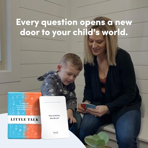 Little Talk Conversation Cards for Kids – 170 Prompts for Social Skills, Family Games, Travel & Therapy – BestSelf Deck for Ages 4-12, ADHD Tools, Homeschool Gifts & Road Trip Activities