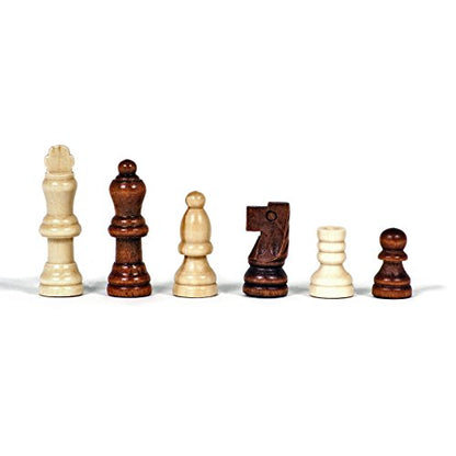WE Games Travel Magnetic Folding Black Stained Wooden Chess Set - Portable Chessboard, Perfect Travel Chess Set for Adults, 8 inches
