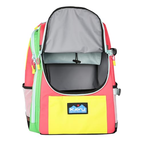 KAVU Pacific Rimshot Disc Golf Bag Padded Frisbee Holder Backpack - Carnival