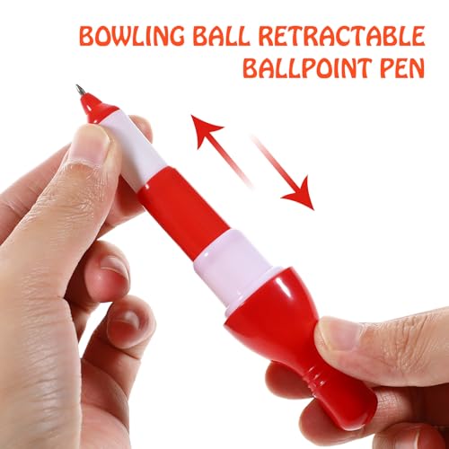 15 Pack Bowling Pin Ballpoint Set Writing Pens for Students Kids School Supplies Signing for Halloween Party Favors Bulk