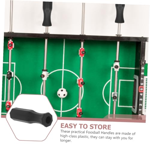 8Pcs Foosball Table Handles Replacement Ergonomic Non-Slip Plastic Grips for Standard Football Table Rods Foosball Supplies