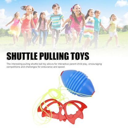 Fun Pull Shuttle Ball Game for Boys and Girls, Improve Coordination and Strength, Great for Family Play (Threaded Style) - size: Stile filettato