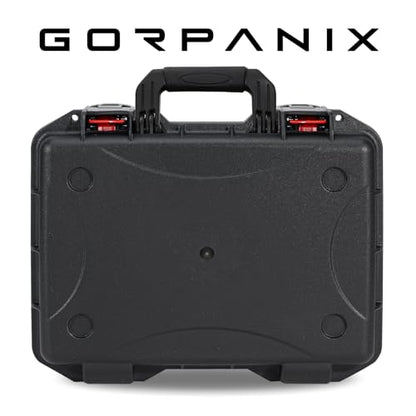GORPANIX 16.5 x 13 x 6.9 Inch Hard Case with Customizable Foam, Hard Shell Protective Case for Mics, Heavy Duty IP67 Waterproof Gear for Microphone, Camera, Equipment, Electronics, Drone, Tools, etc - size: 16 inch Pluck Foam