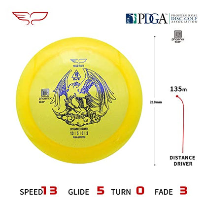 Yikun Disc Golf Disc Starter Set 3pcs Includes Golf Disc Driver Mid-Range Putter Disc Golf Set Beginner 165-176g Premium Disc Golf Set for Competition