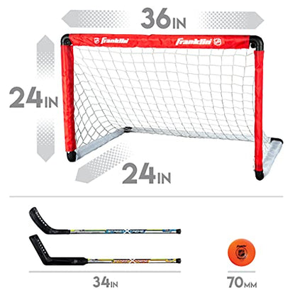 Franklin Sports NHL Goal and 2 Stick Set