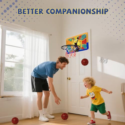 Indoor Basketball Hoop for Kids, 40x30cm Backboard
