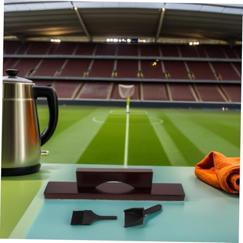 DECHOUS 1set Shuffleboard Cleaning Kit with Non-Scratch Brush Broom and Dustpan for Efficient Sand Removal Portable Maintenance Tool for Home Bars Game Rooms and Tabletop Accessories
