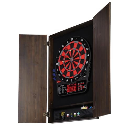 Viper Metropolitan Solid Wood Cabinet & Electronic Dartboard Play-Ready Bundle - color: Espresso Finish, style: Cabinet Only (No Dartboard)