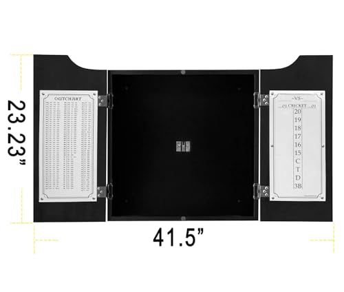 Black Dart Board Cabinet (No Dartboard)