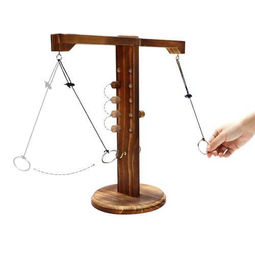 Ring Toss Game for Adults, Hook and Ring Game for Bars and Home Party, Indoor Game Outdoor Games, Tabletop Hook Games, Throwing Games, Backyard Game, Patio Decor
