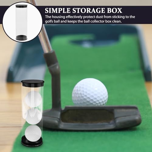 Wakauto Clear Golf Ball Organizer Tube Anti-Scratch Golf Ball Holder PVC Golf Ball Display Tube for Outdoor Sport