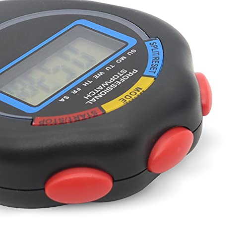Pgzsy 12 Pack Multi-Function Electronic Digital Sport Stopwatch Timer, Large Display with Date Time and Alarm Function,Suitable for Sports Coaches Fitness Coaches and Referees