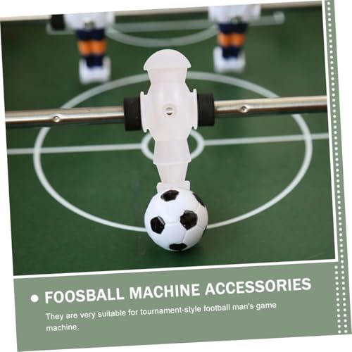 BESPORTBLE 5Pcs Foosball Table Football Players Replacement for Standard Rods Lightweight White Soccer Men Figures Easy to Install Foosball Supplies for Indoor Family Game Accessories