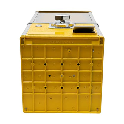 Gumball Machine for Kids, 25-cent Vending Machines, PS Bouncy Balls Dispenser, 1.77-1.97in Huge Load Capacity Coin Operated Gumball Bank, Hold 200 Capsule Toys for Retail/Game Store (Yellow) - color: Yellow