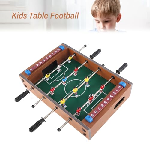 Mini Table Top Foosball Game,Kids Table Football Game Set with 2 Balls Interactive 4 Rows Table Soccer for Adults Kids,Indoor Outdoor Entertainment Bars Parties Football Gifts