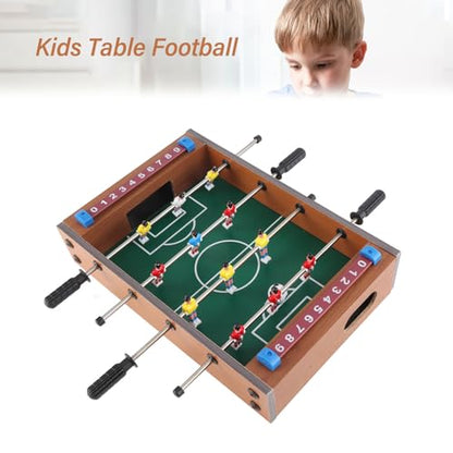 Mini Table Top Foosball Game,Kids Table Football Game Set with 2 Balls Interactive 4 Rows Table Soccer for Adults Kids,Indoor Outdoor Entertainment Bars Parties Football Gifts