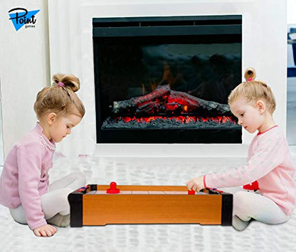 Point Games Hockey Table, Mini Table Games for Kids, Arcade Game for Boys & Girls, Great Gift fro Children Ages 3+ - style: Air Hockey